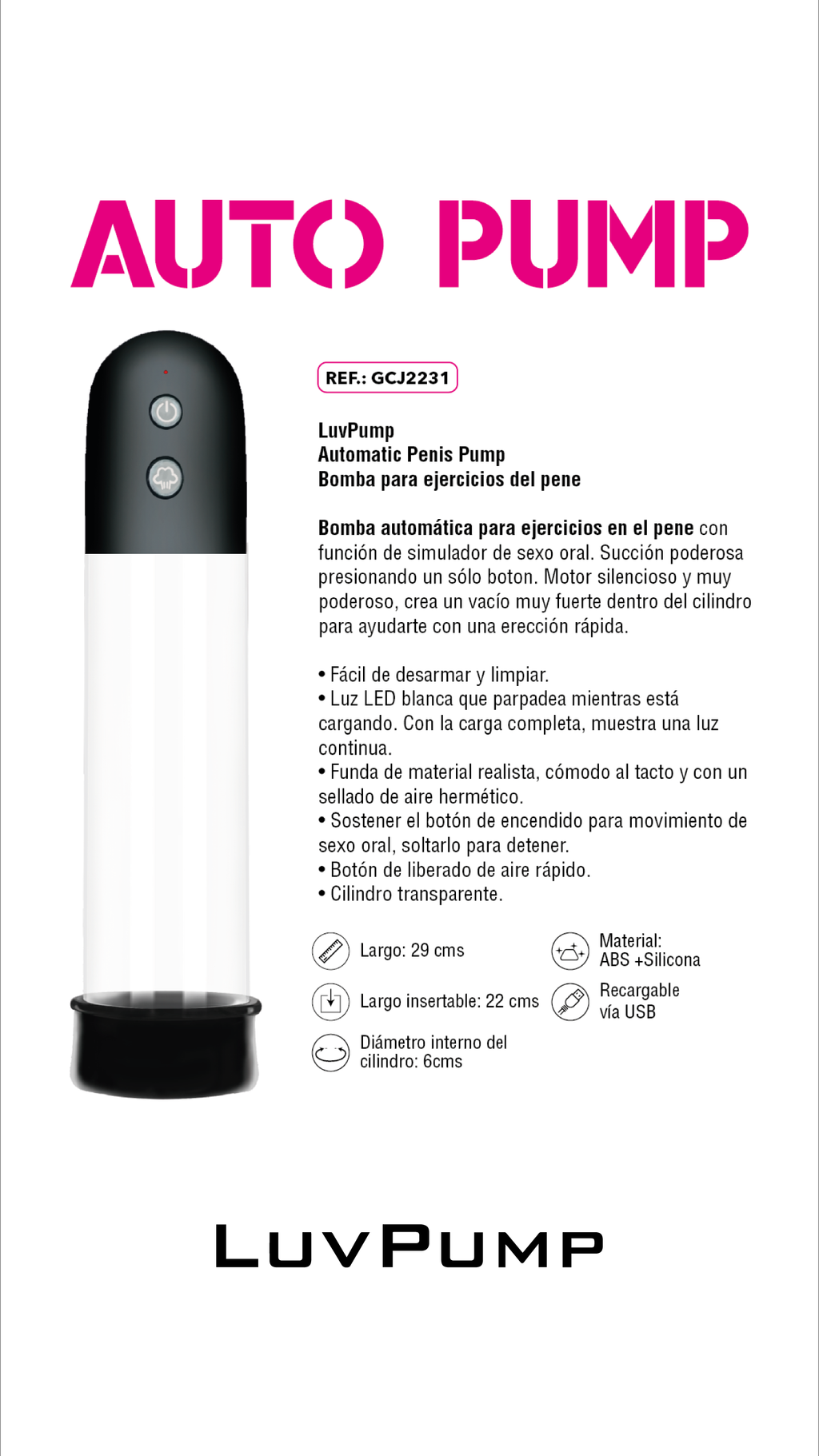 Bomba de succión automática
